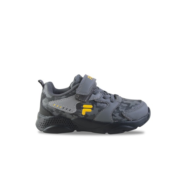 Fila Memory SugarBush 3 V Foam Velcro Camo Παιδικο Παπουτσι Γκρι