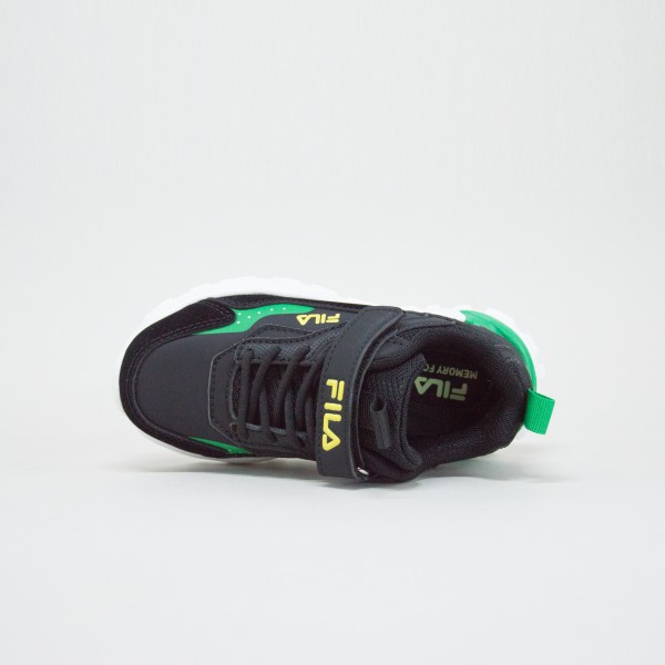 Fila Memory Sunstone 2 EveryDay Sneakers Παιδικο Παπουτσι Μαυρο - Πρασινο