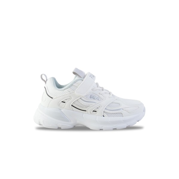 Fila Lifestyle Memory Hoppie Silver Παιδικο Παπουτσι Λευκο