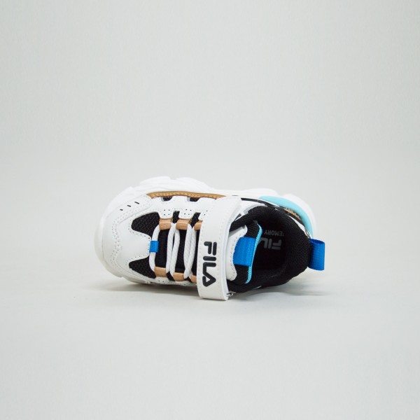 Fila Memory Spinel 3 Foam Βρεφικο Παπουτσι Λευκο - Πολυχρωμο