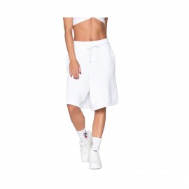 Fila Cynthia Highwaist Long Oversized Γυναικεια Βερμουδα Λευκη