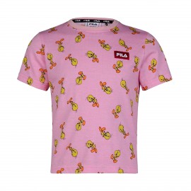 Fila Laage WB Tweety Παιδικη Μπλουζα Ροζ  