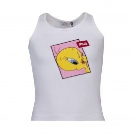 Fila Lachen WB Tweety Παιδικη Αμανικη Μπλουζα Λευκη