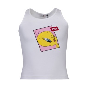 Fila Lachen WB Tweety Παιδικη Αμανικη Μπλουζα Λευκη