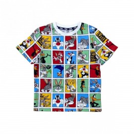 Fila Lauta WB Looney Tunes Παιδικη Μπλουζα Λευκη - Πολυχρωμη