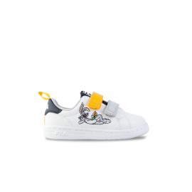 Fila WB Crosscourt 2 NT Low Βρεφικο Παπουτσι Λευκο - Μπλε