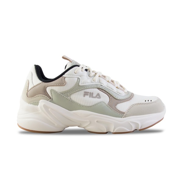 Fila Collene CB Chunky Sneakers Γυναικειο Παπουτσι Μπεζ - Λευκο