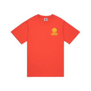 Franklin & Marshall Piece Dyed Chest Logo Ανδρικη Μπλουζα Κοραλι