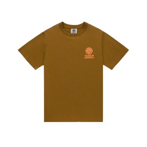 Franklin & Marshall Piece Dyed Chest Logo Ανδρικη Μπλουζα Καφε