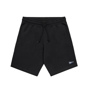 Franklin and Marshall Diagonal Fleece Ανδρικη Βερμουδα Μαυρη