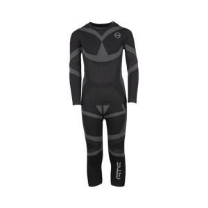 GTS Baselayer Παιδικο Ισοθερμικο Σετ Μπλουζα Και Παντελονι Μαυρο