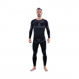 GTS Baselayer Unisex Ισοθερμικο Σετ Μπλουζα Και Παντελονι Μαυρο