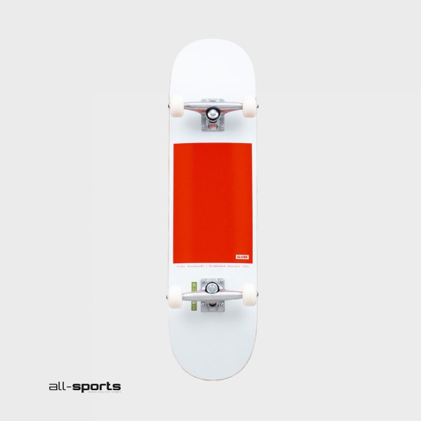 Globe Go Block Serif Complete 8 Inches Skateboard Λευκο