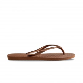 Havaianas Slim Rust Metallic Copper Γυναικειες Σαγιοναρες Καφε - Μπρονζε