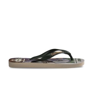 Havaianas Top Star Wars You Mandalorian Unisex Σαγιοναρες Πρασινο - Μπεζ