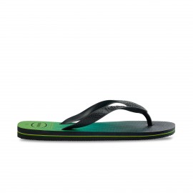 Havaianas Brasil Fresh Ανδρικη Σαγιοναρα Ανθρακι - Πρασινη