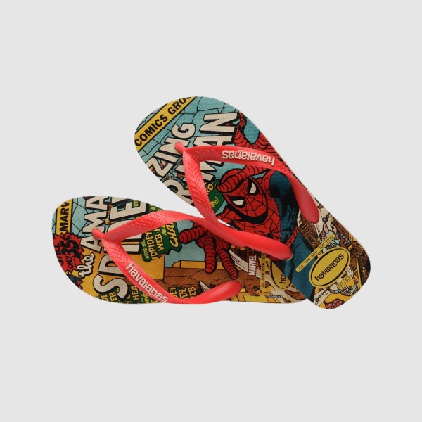 Havaianas Top Amazing Spinderman Classics Ανδρικες Παντοφλες Πολυχρωμες