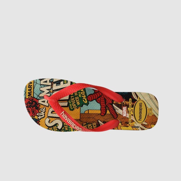 Havaianas Top Amazing Spinderman Classics Ανδρικες Παντοφλες Πολυχρωμες