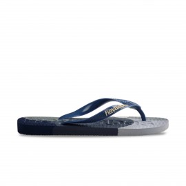 Havaianas Top Logomania Colors II Ανδρικες Σαγιοναρες Μπλε - Γκρι