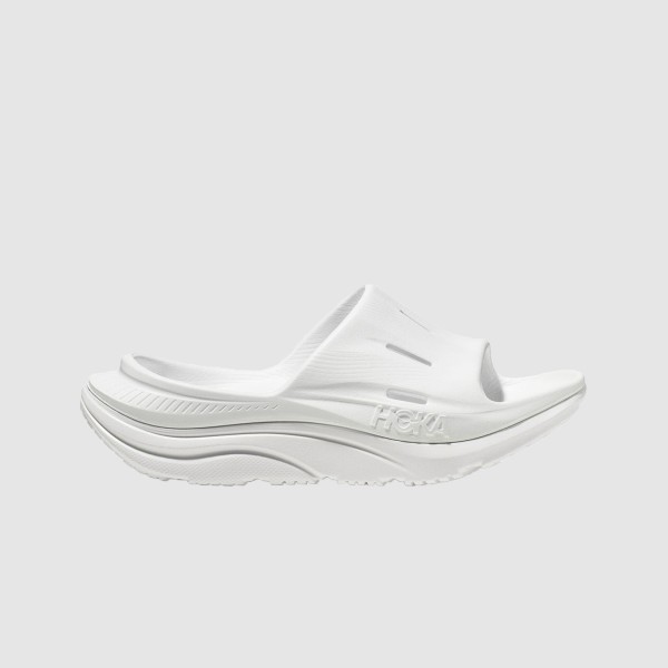 Hoka Ora Recovery Slide 3 Unisex Ανατομικη Παντοφλα Λευκη