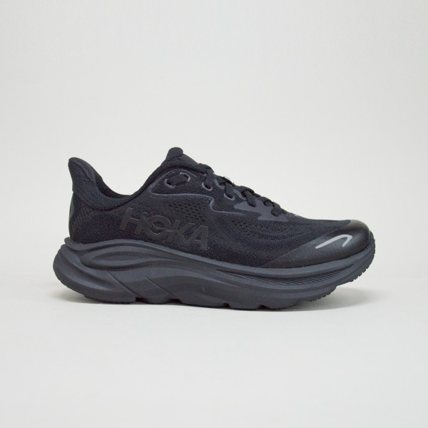 Hoka Clifton 10 Big Kids Running Εφηβικο Παπουτσι Μαυρο