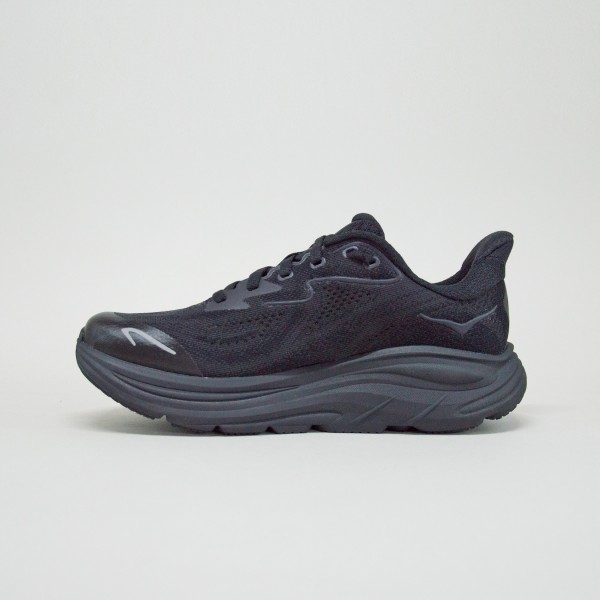 Hoka Clifton 10 Big Kids Running Εφηβικο Παπουτσι Μαυρο