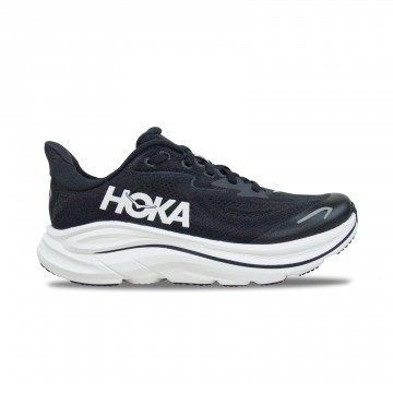 Hoka Clifton 10 Big Kids Running Εφηβικο Παπουτσι Μαυρο - Λευκο