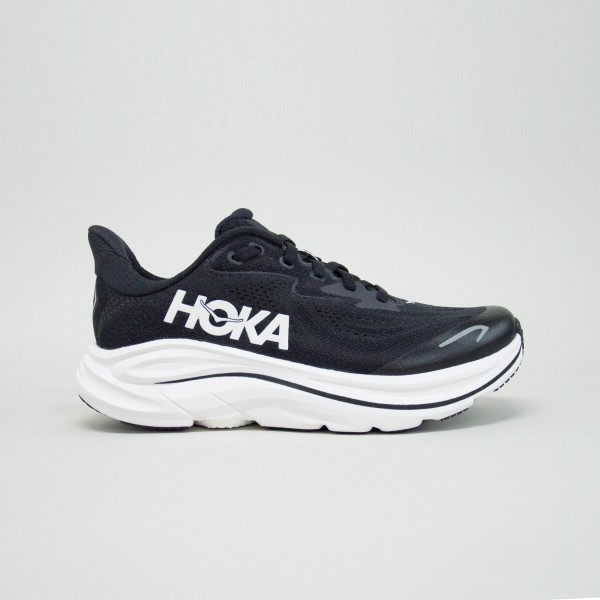 Hoka Clifton 10 Big Kids Running Εφηβικο Παπουτσι Μαυρο - Λευκο
