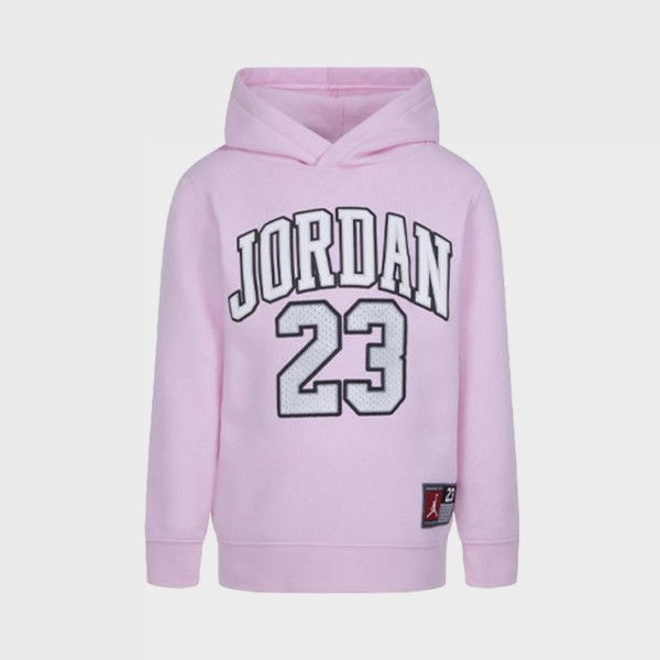 Jordan Jumpman Jersey Fleece 23 Label Hooded Παιδικο Σετ Ρουχων Ροζ