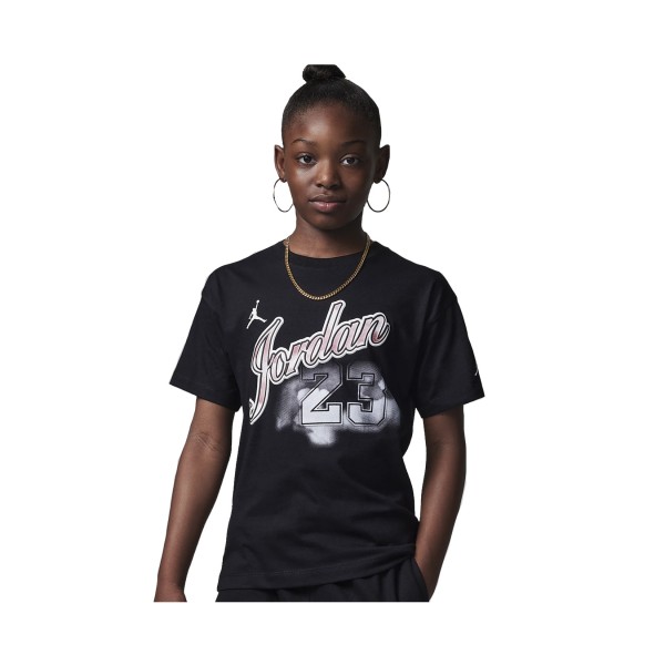 Jordan Sky Rookie Graphic Εφηβικη Μπλουζα Μαυρη