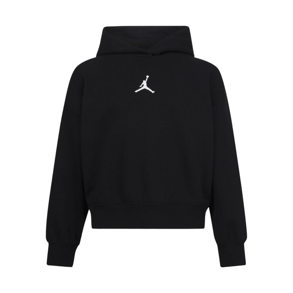 Jordan Icon Play Hooded Small Logo Εφηβικη Φουτερ Μαυρη