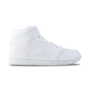 Jordan 1 Mid Ανδρικο Παπουτσι Λευκο