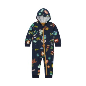 Nike Great AOP Hooded Ολοσωμη Βρεφικη Φορμα Πολυχρωμη