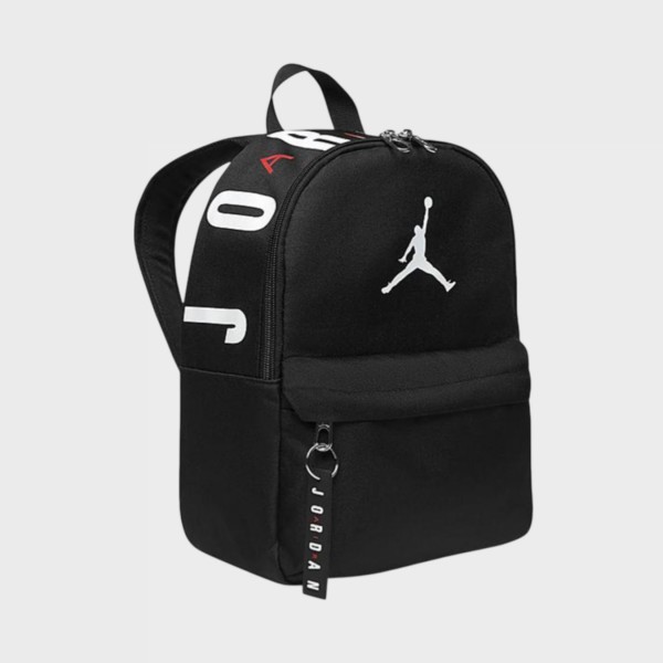 Jordan Air Mini 10 Λιτρα Logos Unisex Εφηβικη Τσαντα Πλατης Μαυρη