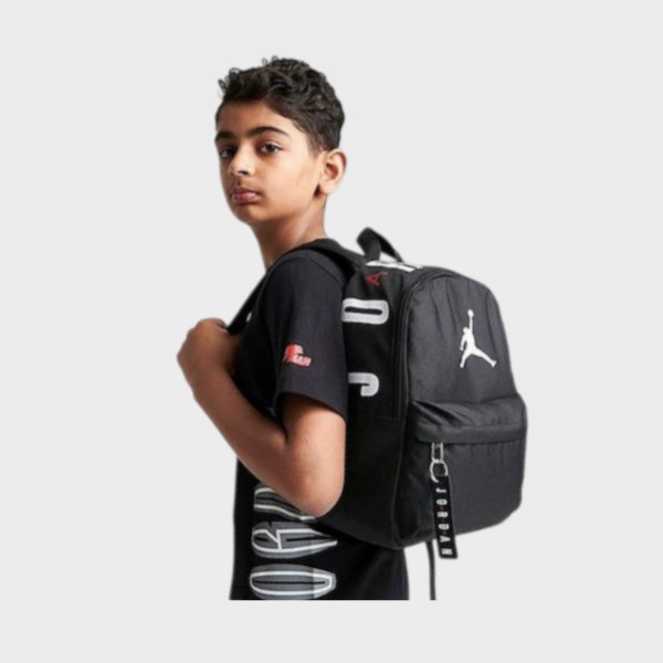 Jordan Air Mini 10 Λιτρα Logos Unisex Εφηβικη Τσαντα Πλατης Μαυρη