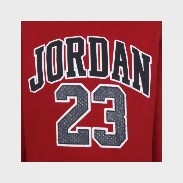 Jordan 23 Jersey Pack Fleece Hooded Εφηβικο Σετ Ρουχων Κοκκινο