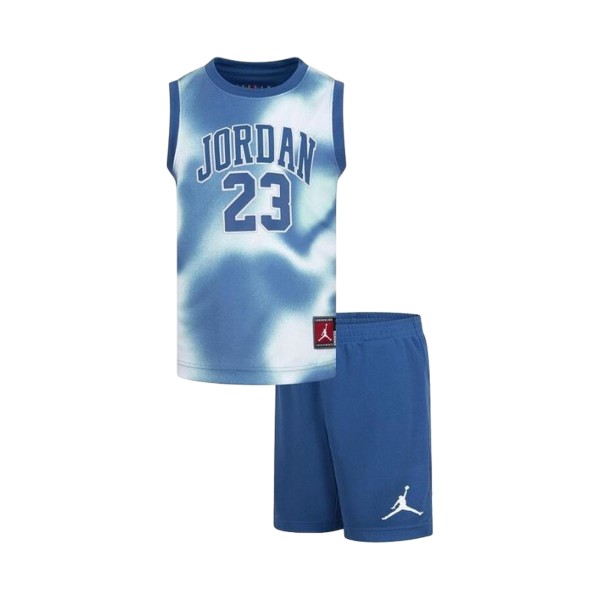 Jordan 23 AOP Little One Jersey And Shorts Παιδικο Σετ Ρουχων Μπλε