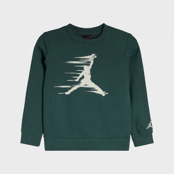 Jordan MJ Flight MVP HBR Fleece Crew Neck Παιδικο Σετ Ρουχων Πρασινο