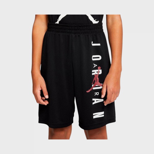 Jordan Essentials Vert Mesh Long Dri Fit Εφηβικη Βερμουδα Μαυρη
