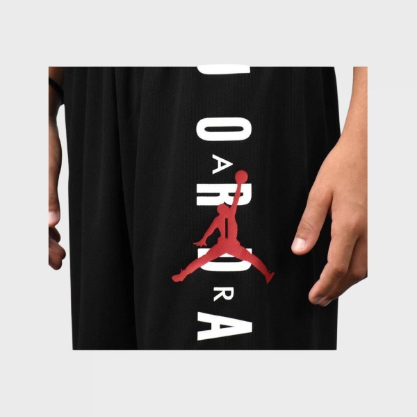 Jordan Essentials Vert Mesh Long Dri Fit Εφηβικη Βερμουδα Μαυρη