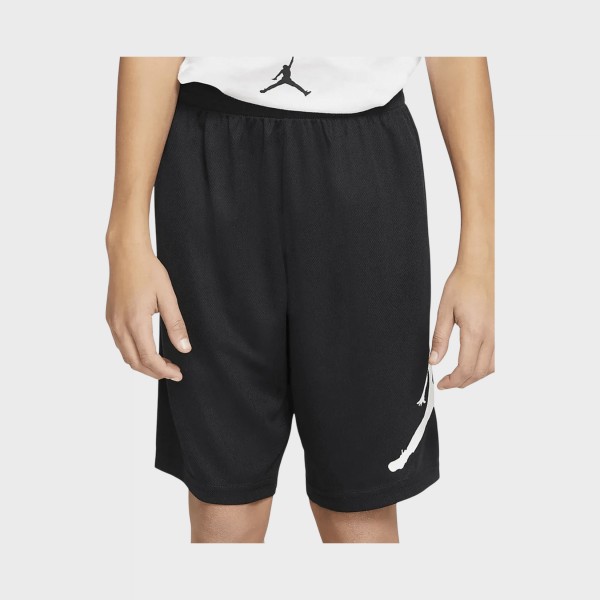 Jordan Jumpman Wrap Mesh Παιδικη Βερμουδα Μαυρη