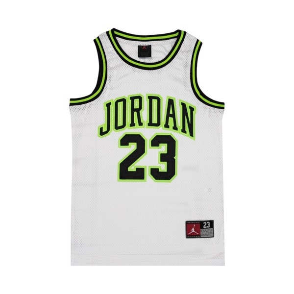 Jordan 23 Jumpman Air Embroidery Αμανικη Εφηβικη Μπλουζα Λευκο - Πρασινο