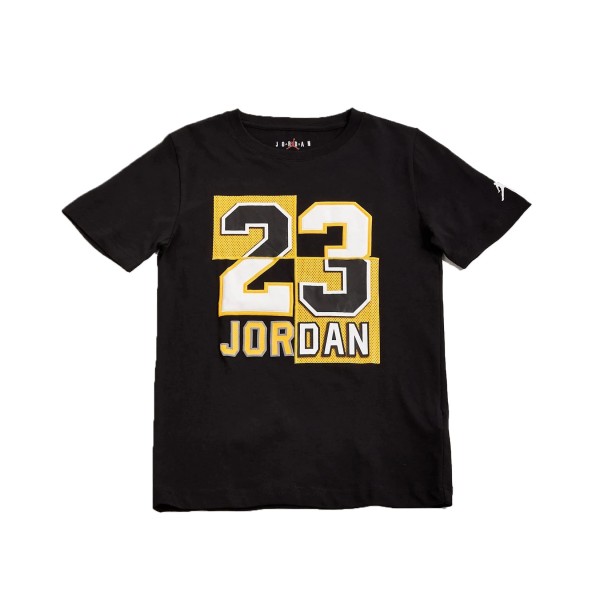 Jordan 23 Constructed Εφηβικη Μπλουζα Μαυρο - Κιτρινο