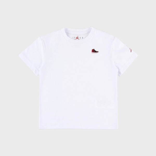 Jordan Air 1 Small Air Shoe Patch Εφηβικη Μπλουζα Λευκη