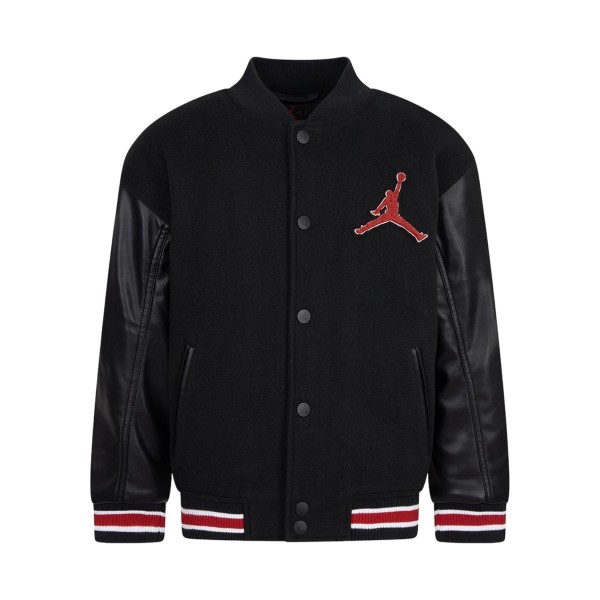 Jordan Varsity Graphic Back Small Logo Bomber Παιδικο Μπουφαν Μαυρο