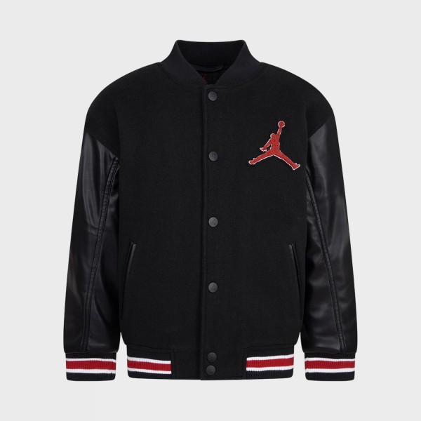 Jordan Varsity Graphic Back Small Logo Bomber Παιδικο Μπουφαν Μαυρο