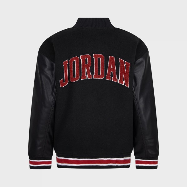 Jordan Varsity Graphic Back Small Logo Bomber Παιδικο Μπουφαν Μαυρο