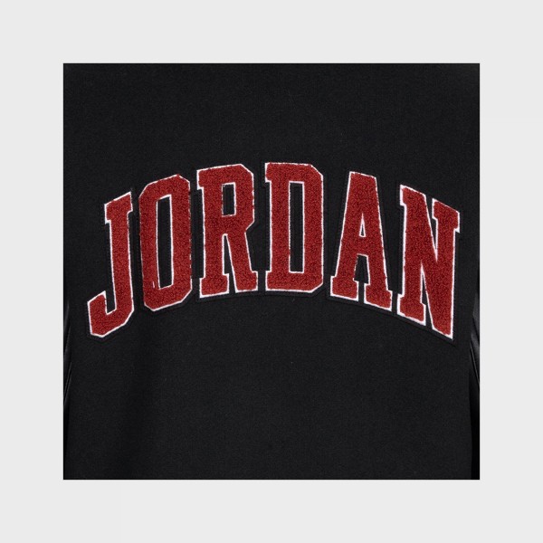 Jordan Varsity Graphic Back Small Logo Bomber Παιδικο Μπουφαν Μαυρο