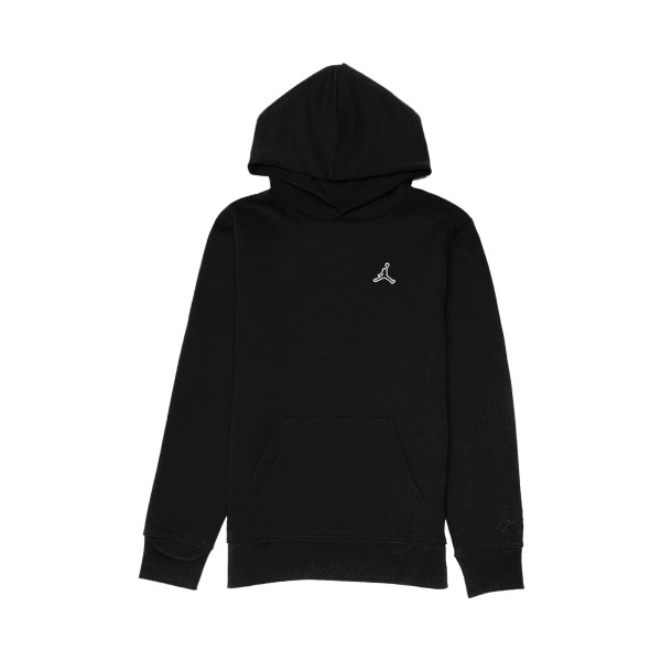 Jordan MJ Brooklyn Fleece Small Logo Hooded Εφηβικo Φουτερ Μαυρo