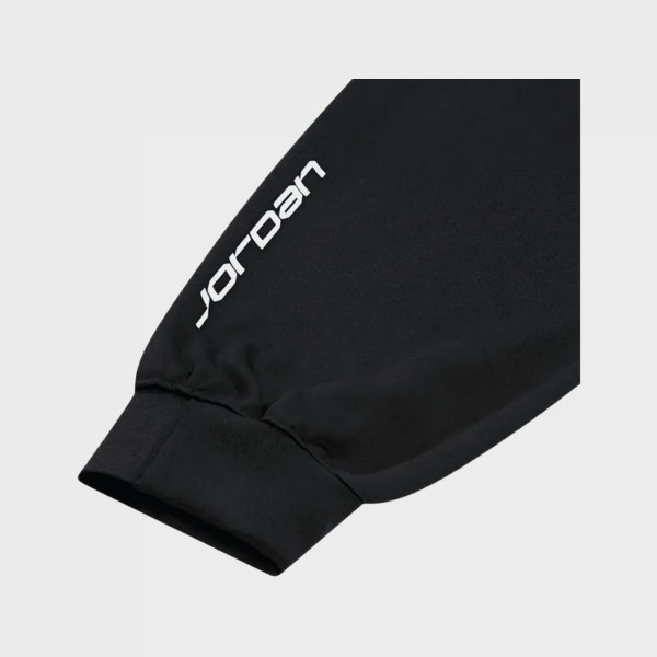 Jordan Easy Fleece Therma Fit Logo Εφηβικη Φορμα Μαυρη